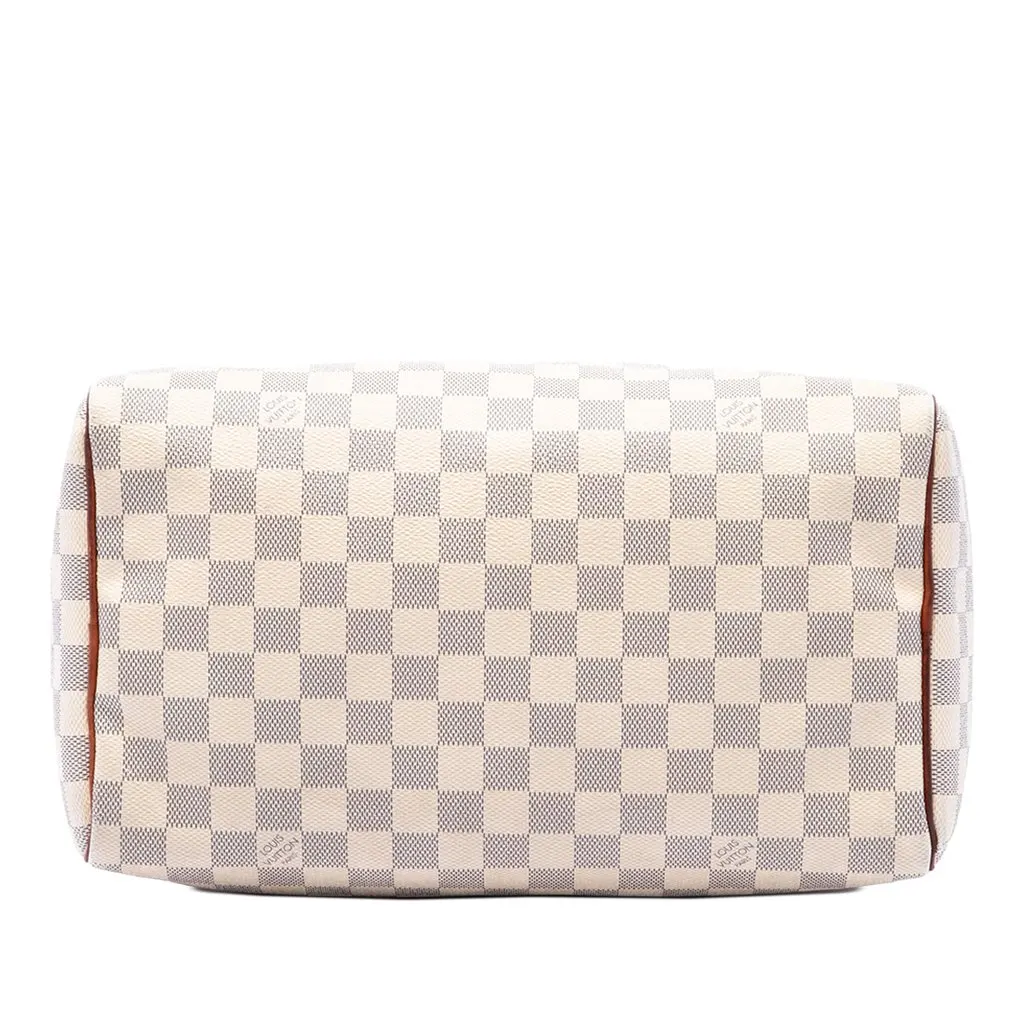 Louis Vuitton Damier Azur Speedy 30 White Canvas Very good - Inside View