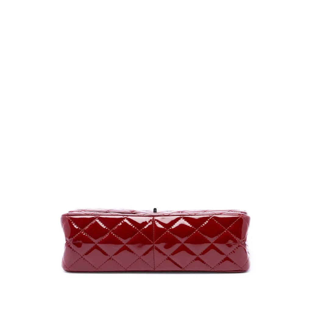 Chanel Quilted Patent Reissue 2.55 Double Flap 227 Red Leather Very good - Inside View