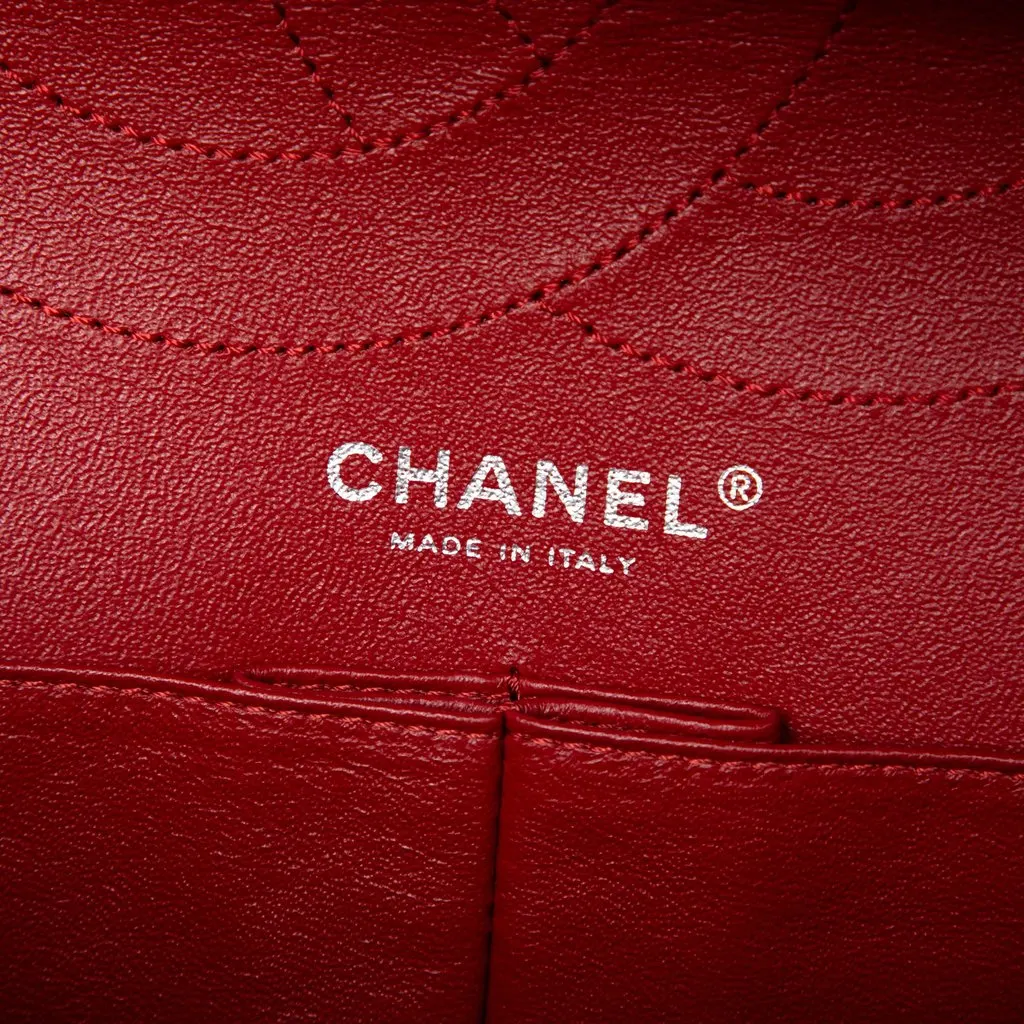 Chanel Quilted Patent Reissue 2.55 Double Flap 227 Red Leather Very good - Box View