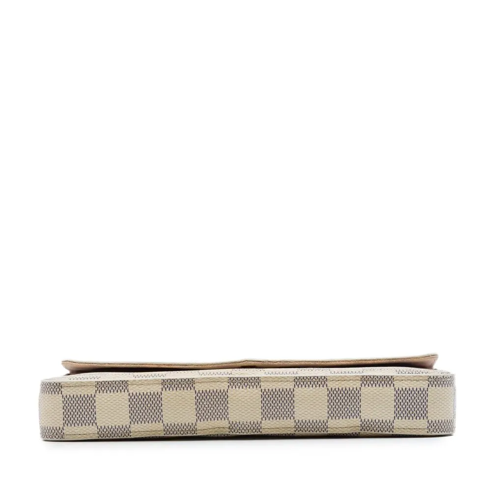 Louis Vuitton Damier Azur Pochette Felicie White Canvas Very good - Inside View