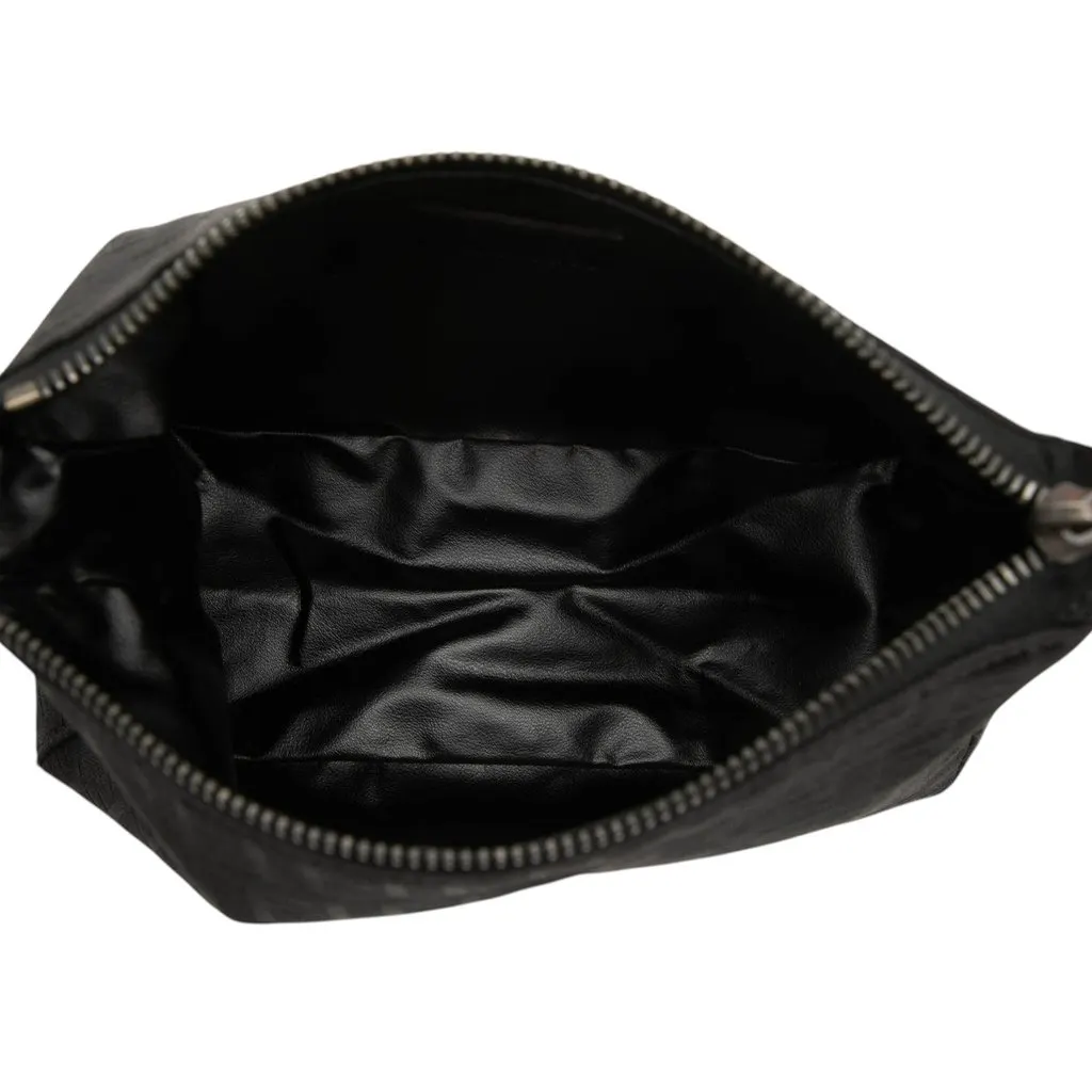 Fendi Zucchino Canvas Handbag Black Canvas Very good - Model View