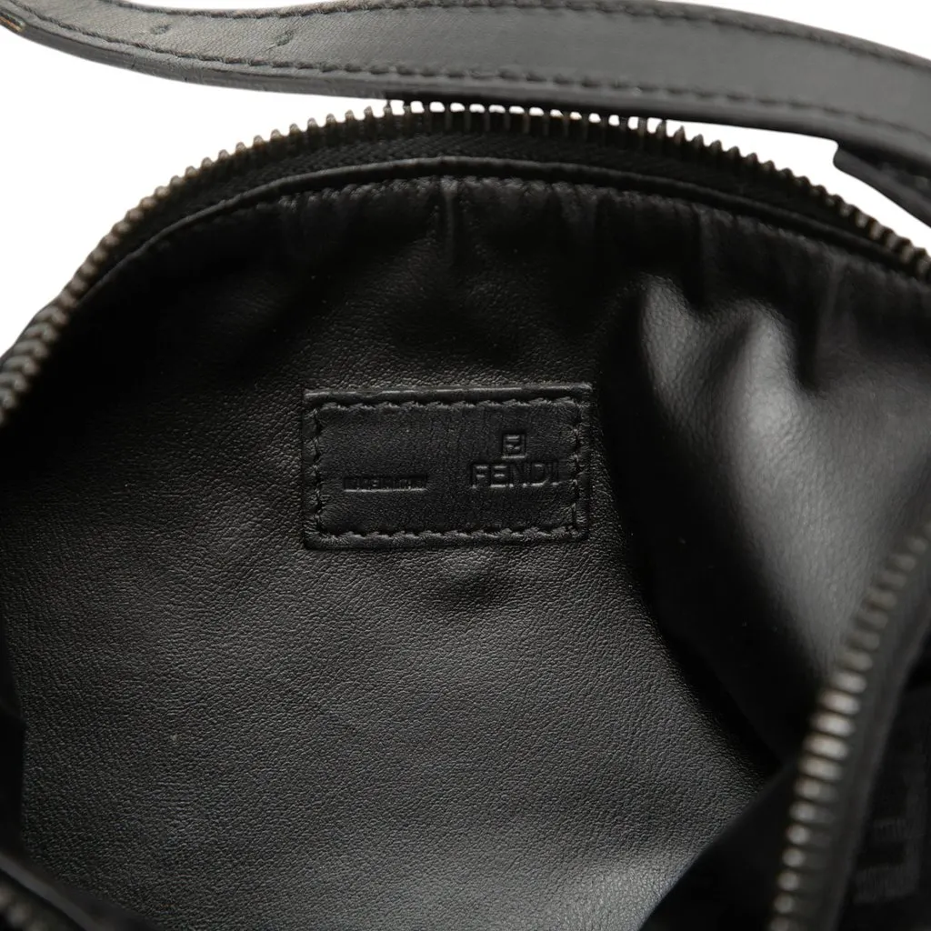 Fendi Zucchino Canvas Handbag Black Canvas Very good - Box View