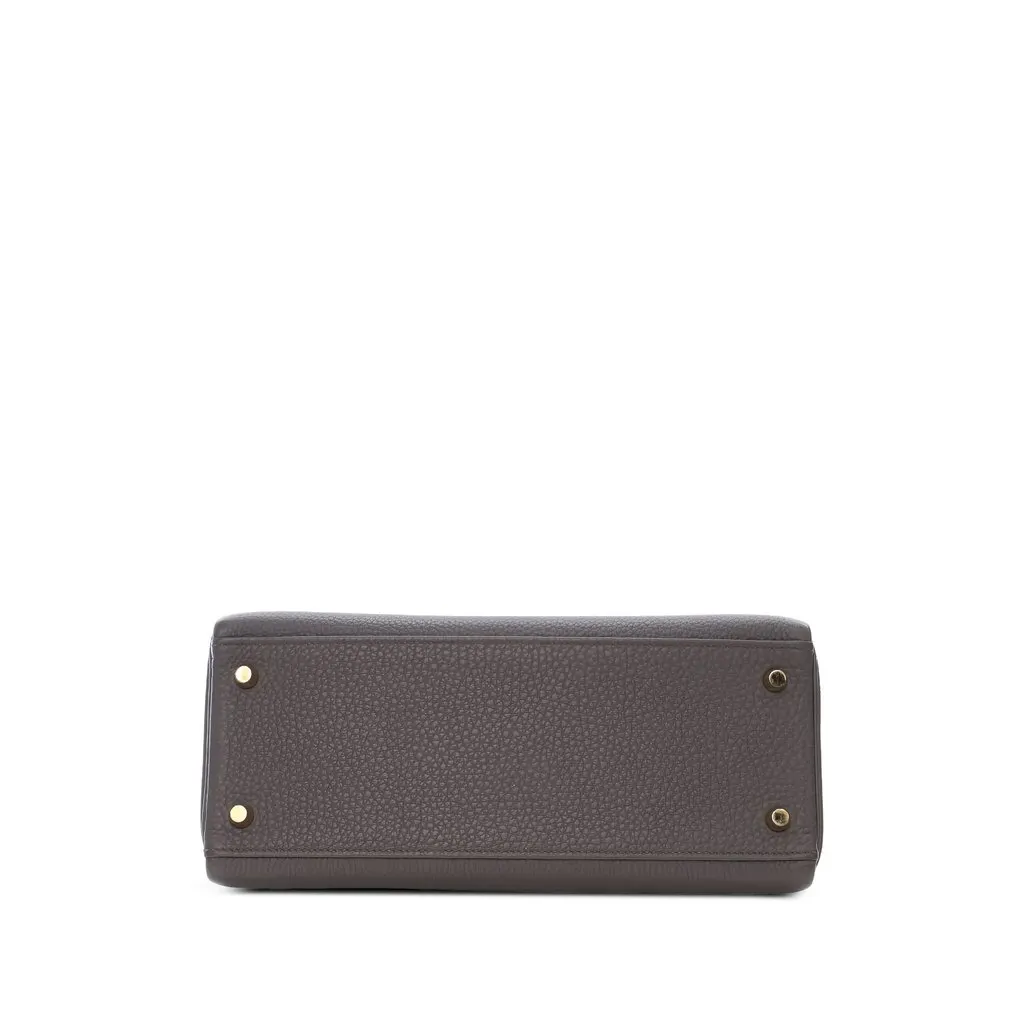 Hermès Togo Kelly II Retourne 28 Grey Leather Very good - Inside View
