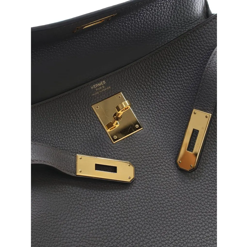 Hermès Togo Kelly II Retourne 28 Grey Leather Very good - Model View