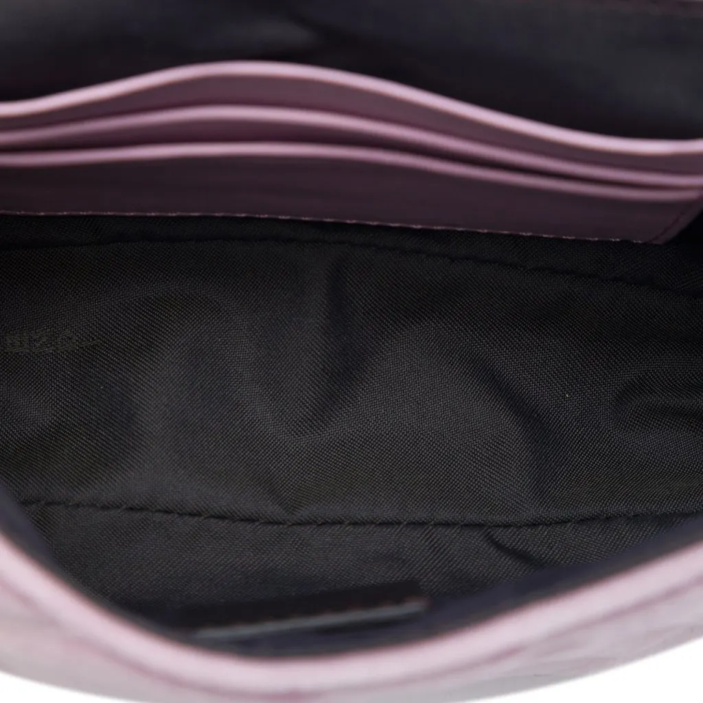 Fendi Mini Zucca Embossed Velvet Baguette Satchel Pink Very good - Model View