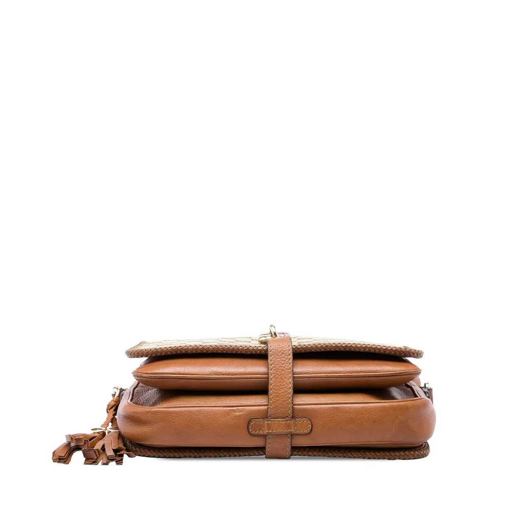 Gucci GG Canvas Marrakech Crossbody Beige Canvas Good - Inside View