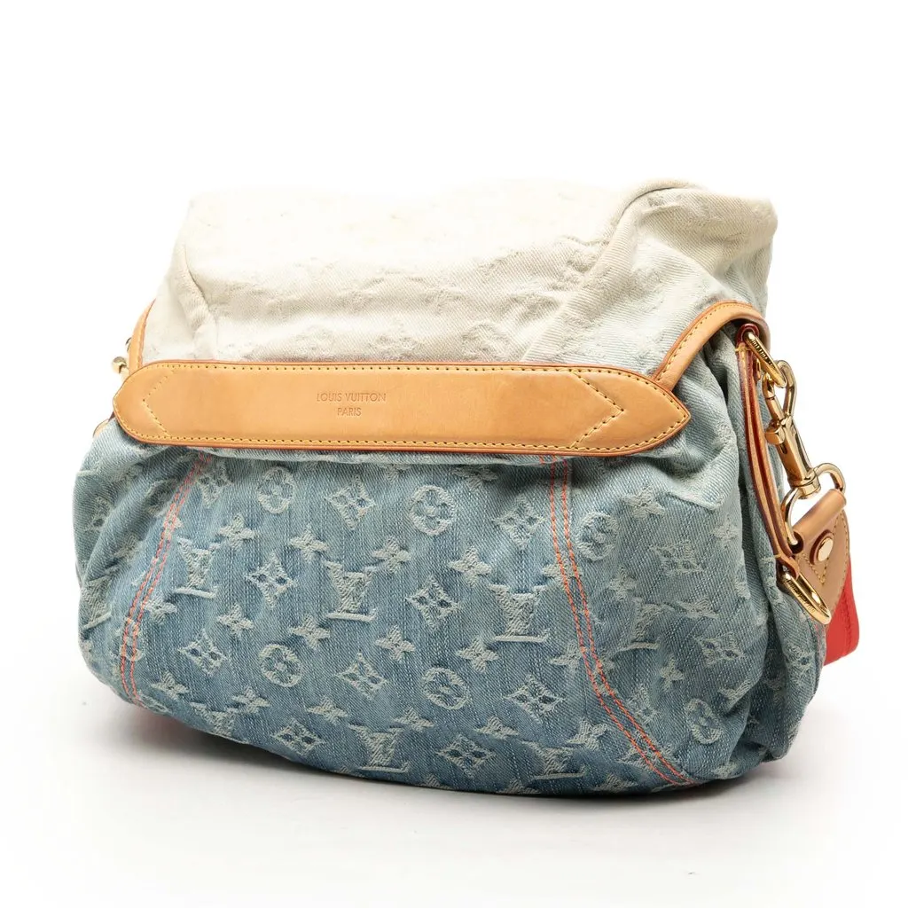 Louis Vuitton Monogram Denim Sunshine Blue Very good - Back View