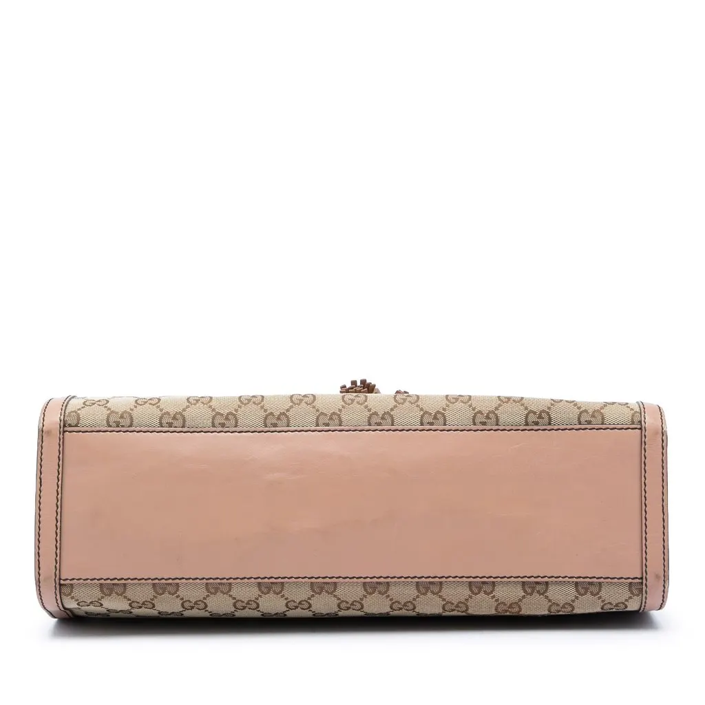 Gucci Large GG Canvas Emily Shoulder Bag Beige Canvas Very good - Inside View