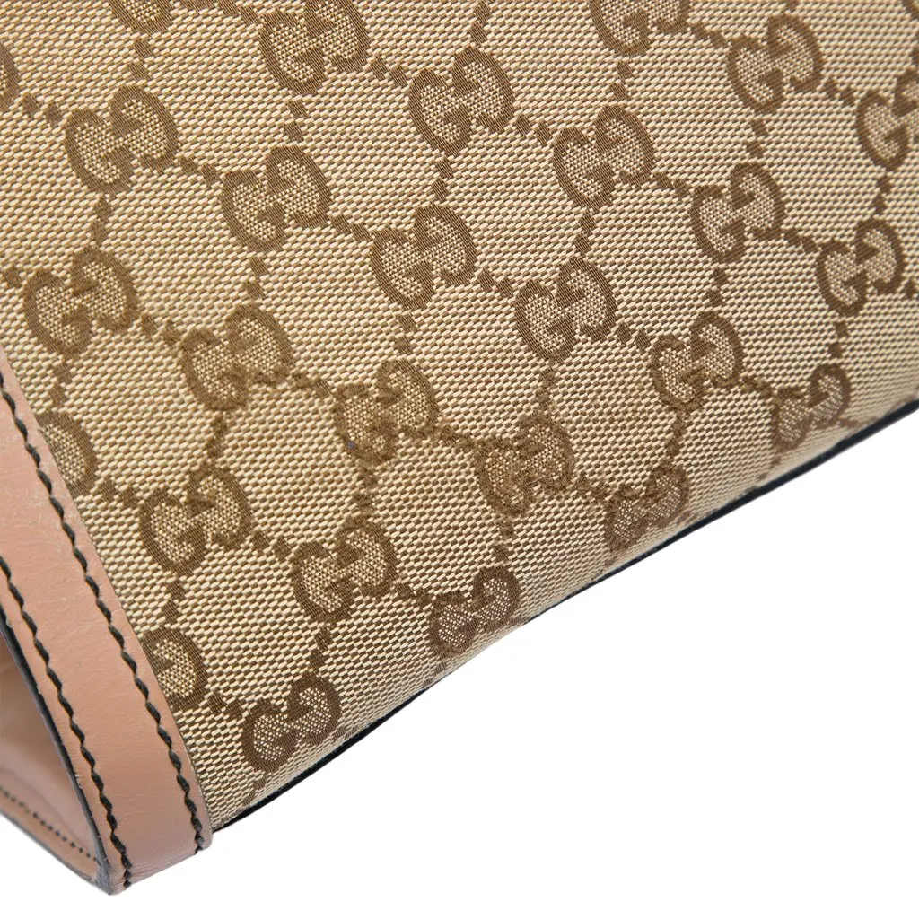 Gucci Large GG Canvas Emily Shoulder Bag Beige Canvas Very good - Box View