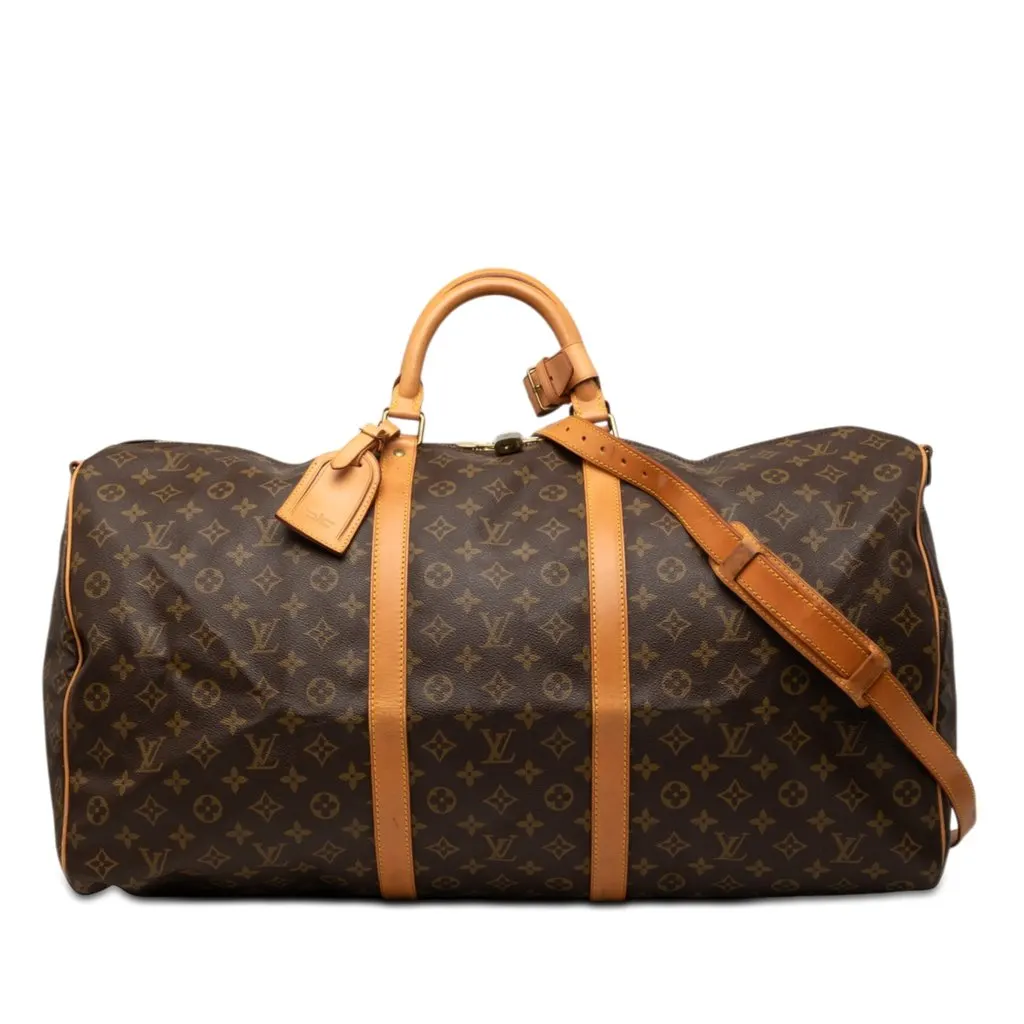 Louis Vuitton Monogram Keepall Bandouliere 60 Brown Very good - Front View