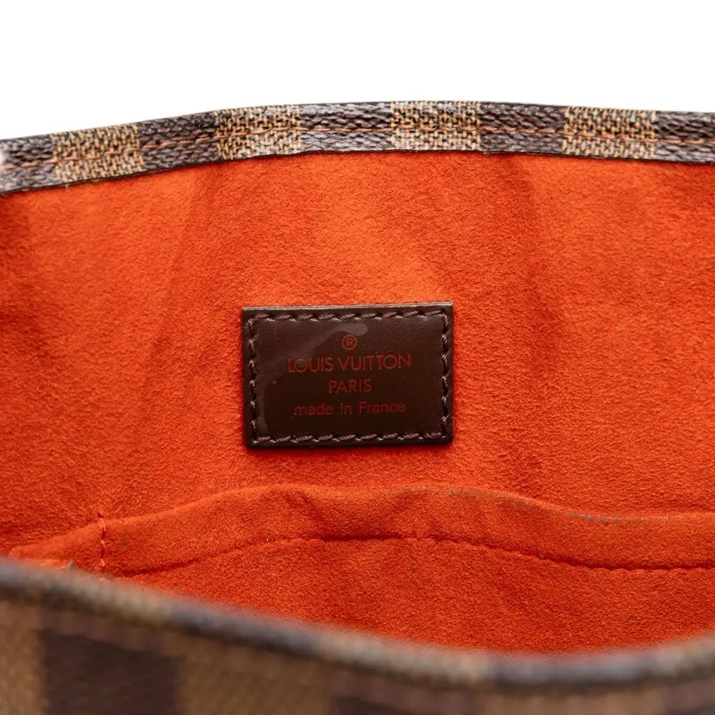 Louis Vuitton Damier Ebene Sac Plat Brown Canvas Good - Box View