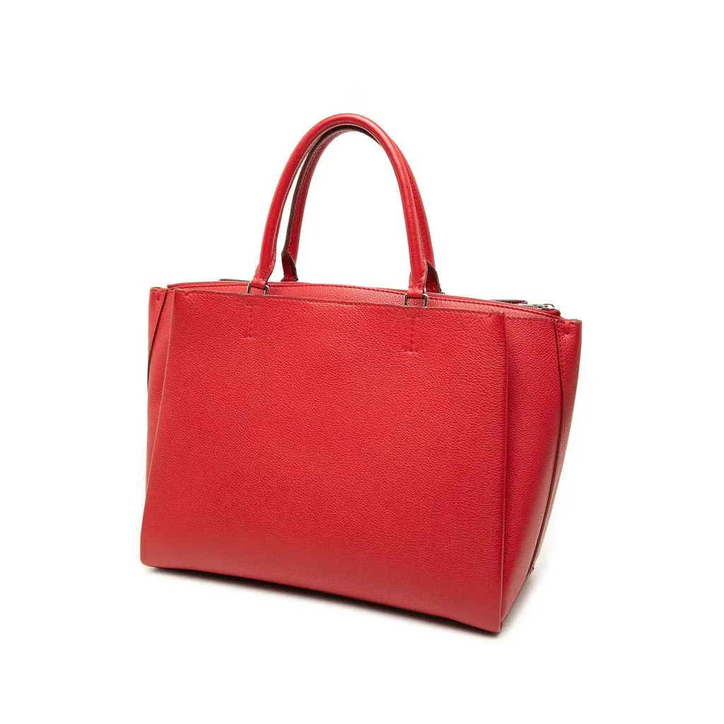 Louis Vuitton Leather Lockmeto Satchel Red Leather Good - Back View