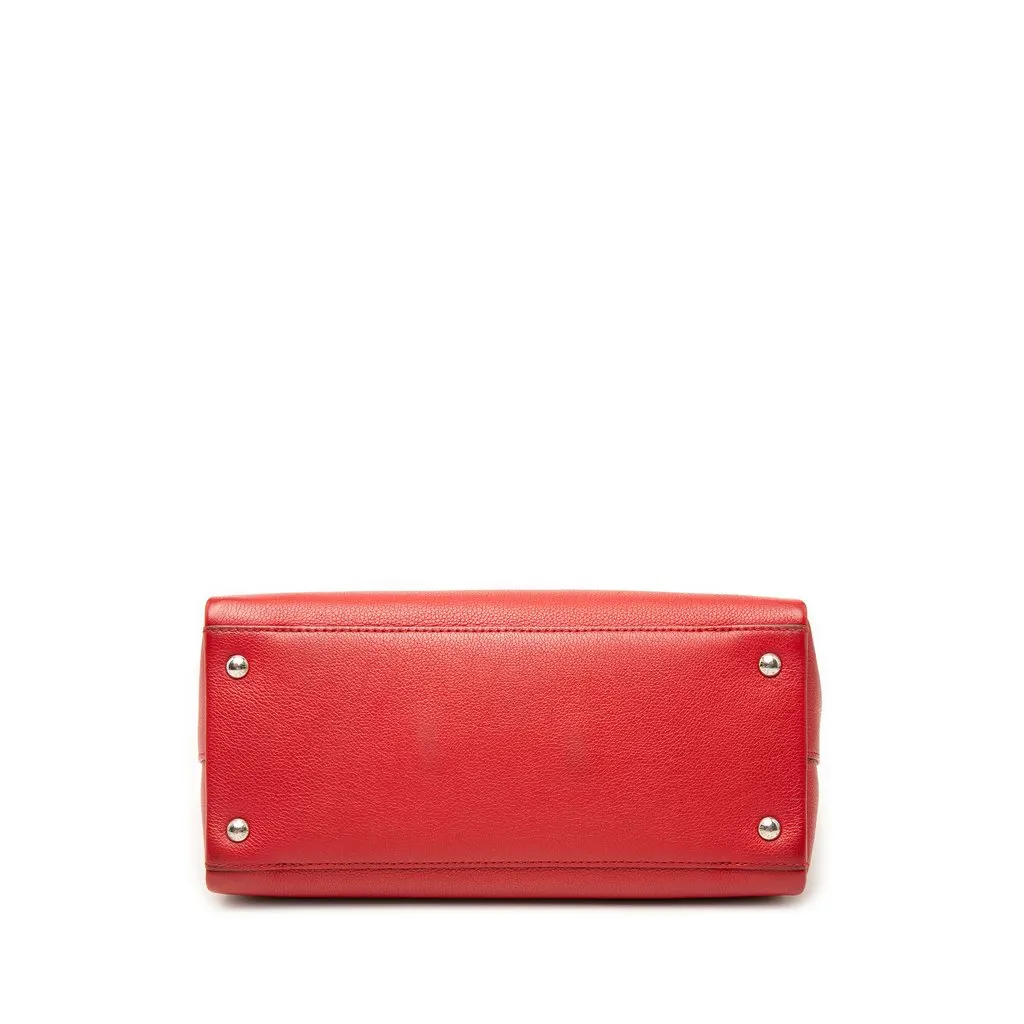 Louis Vuitton Leather Lockmeto Satchel Red Leather Good - Inside View