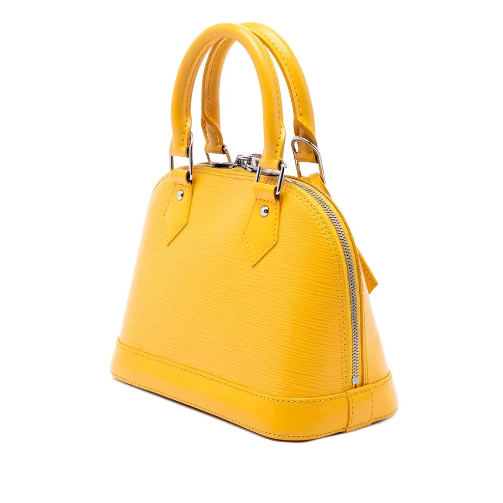 Louis Vuitton Epi Alma BB Yellow Leather Very good - Back View