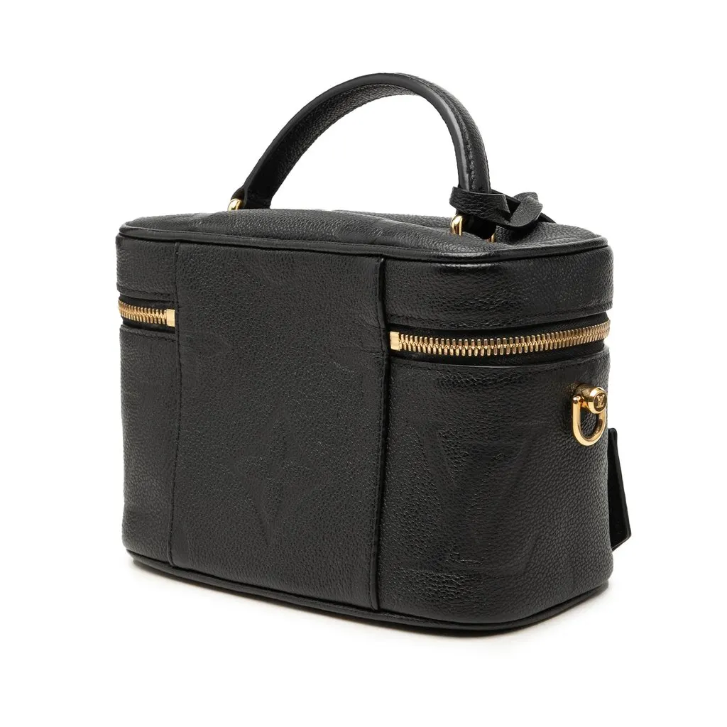 Louis Vuitton Monogram Giant Empreinte Vanity PM Black Leather Very good - Back View