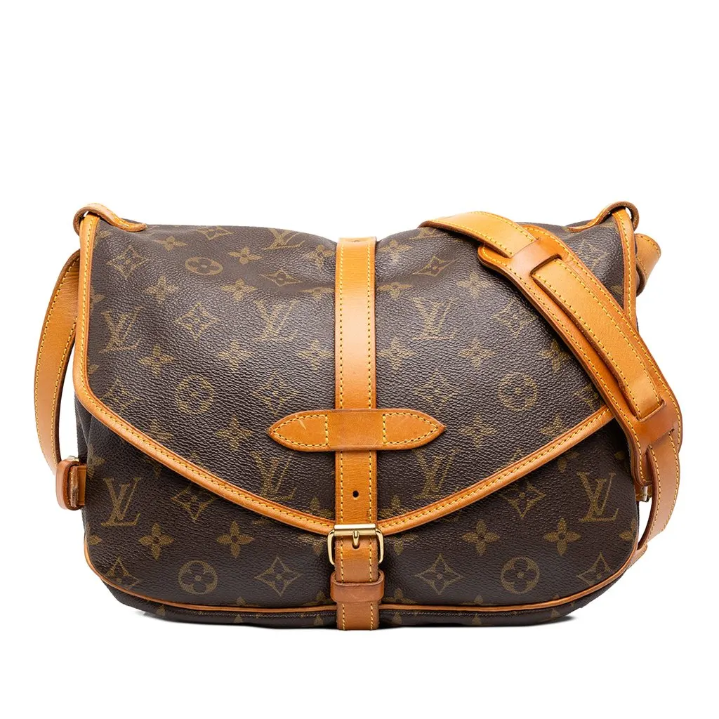 Louis Vuitton Monogram Saumur 30 Brown Canvas Very good - Front View