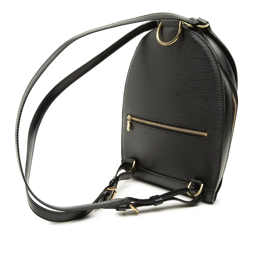 Louis Vuitton Epi Mabillon Black Leather Good - Back View