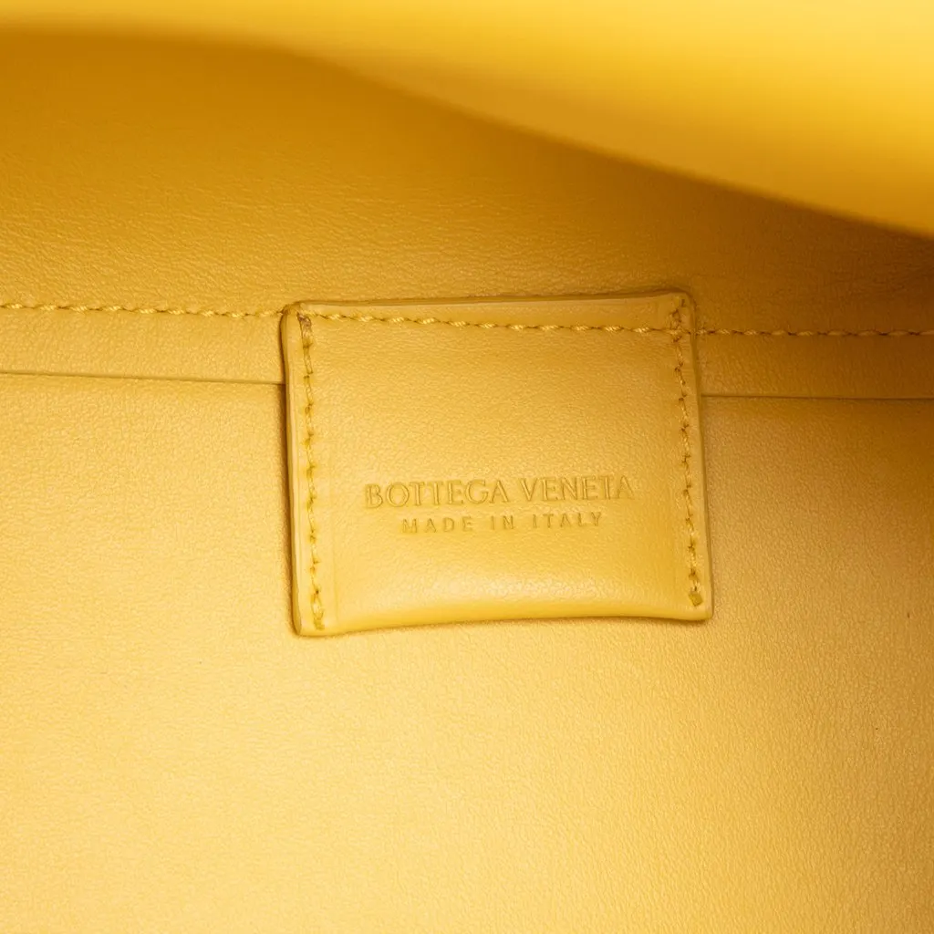 Bottega Veneta Medium Leather The Point Triangle Satchel Yellow Leather Good - Box View
