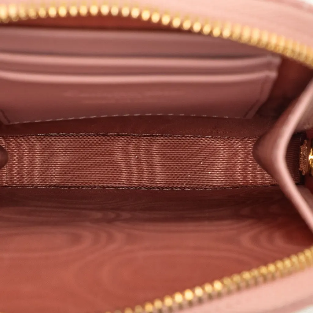 Dior Lambskin Cannage Lady Dior Call in Phone Holder Pink Leather Very good - Model View