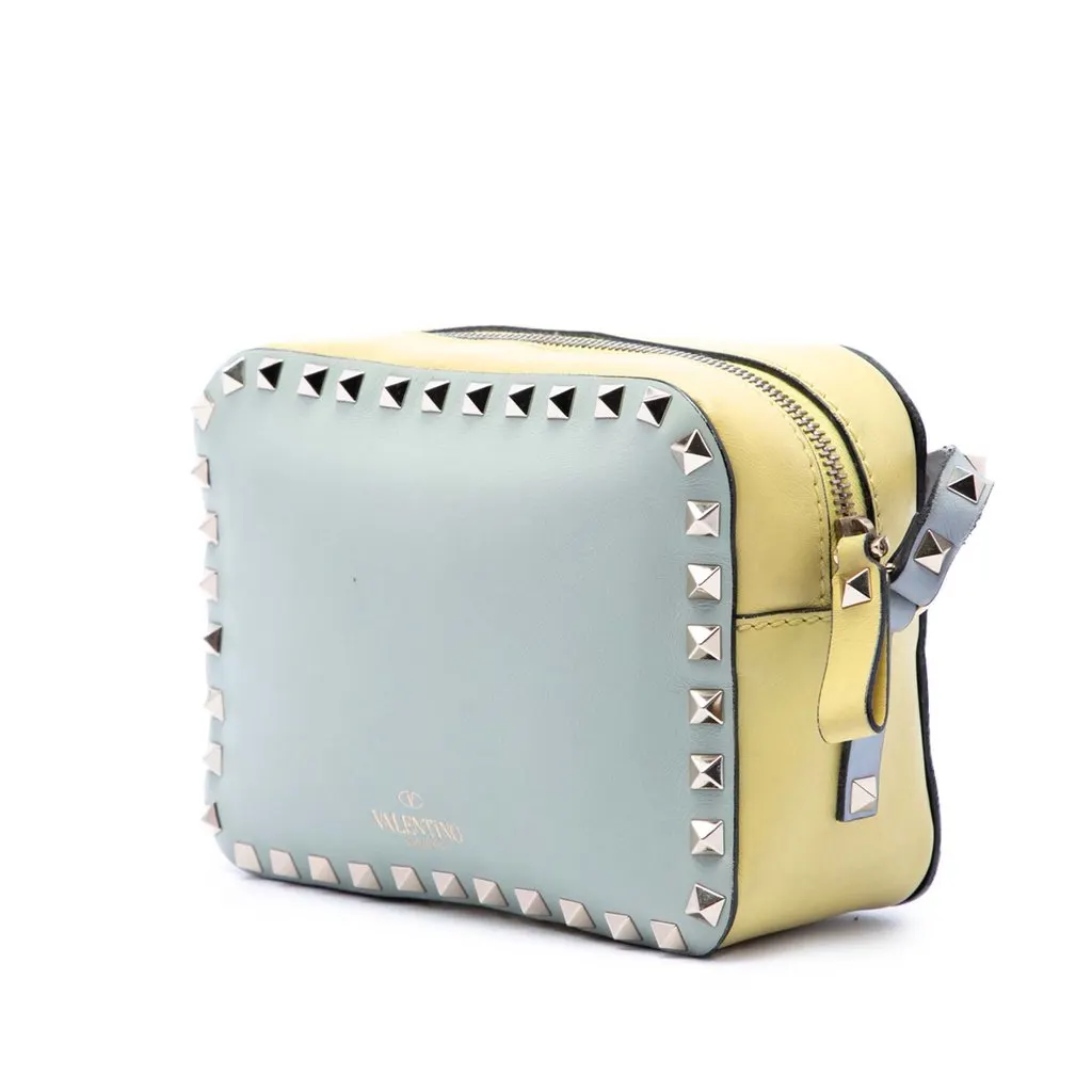 Valentino Multicolore Leather Rockstud Camera Bag MultiColor Leather Very good - Back View