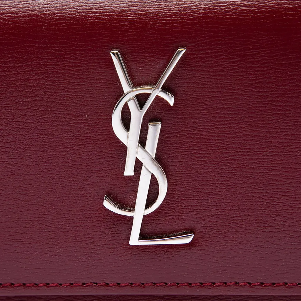 Saint Laurent Small Calfskin Monogram Sunset Crossbody Red Leather Good - Box View