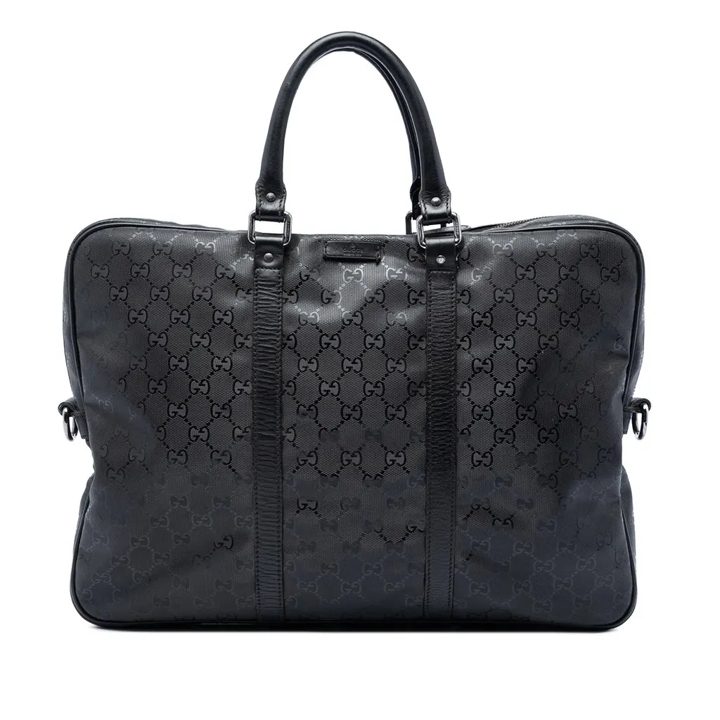 Gucci GG Imprime Business Bag Black Very good - Front View