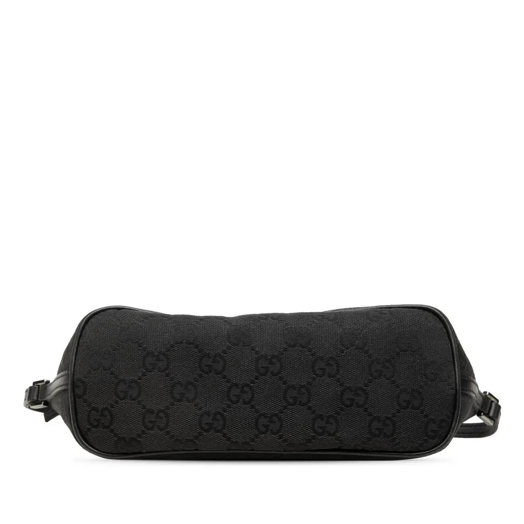 Gucci GG Canvas Boat Black Canvas Good - Inside View