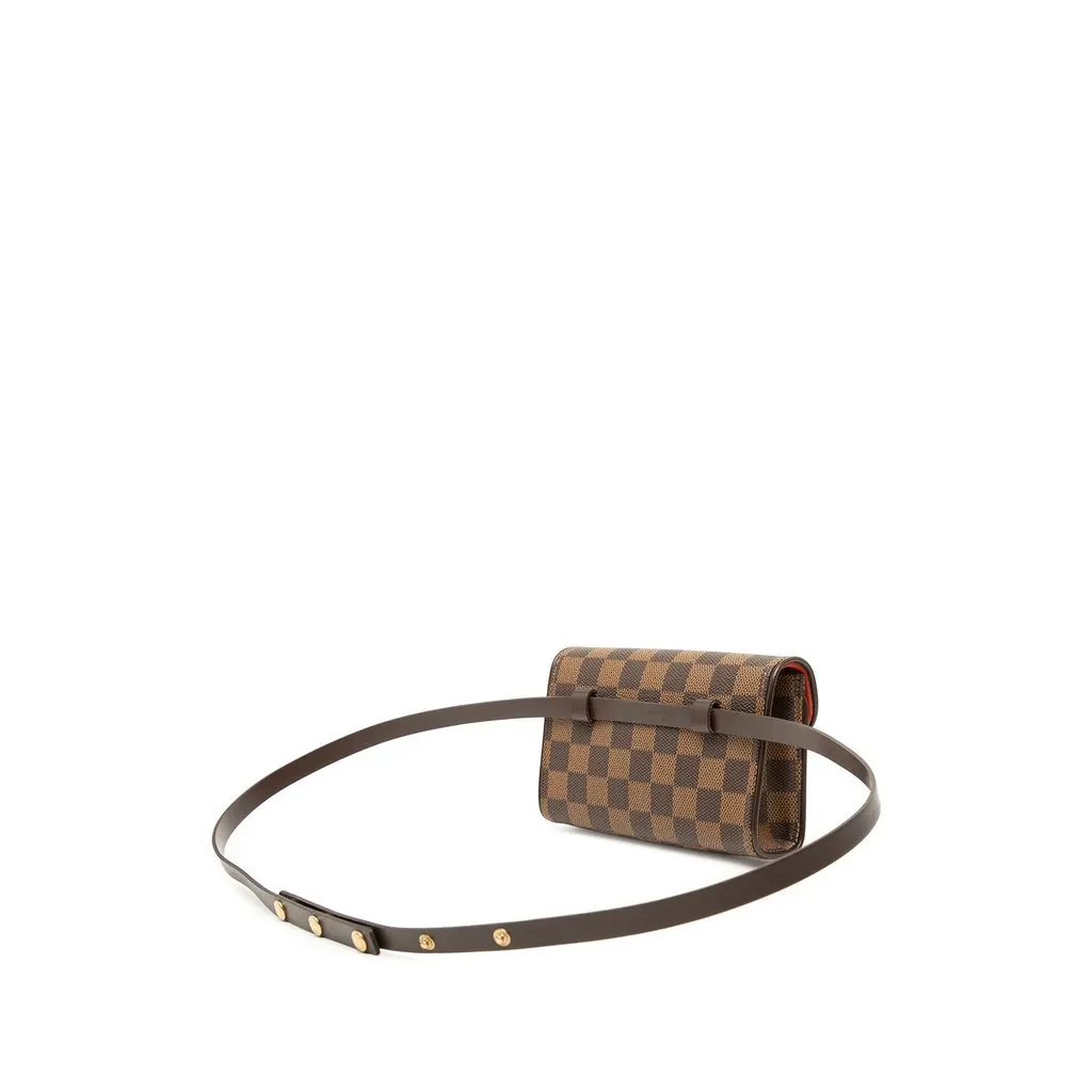 Louis Vuitton Damier Ebene Florentine Pochette Brown Very good - Back View