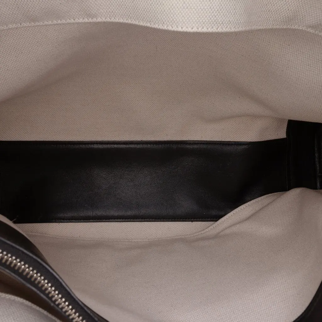Saint Laurent Large Canvas Sac de Jour Satchel Brown Canvas Good - Box View