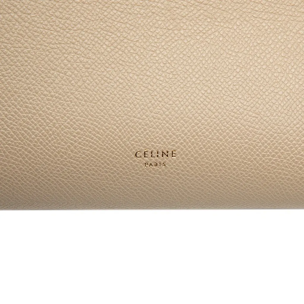 Celine Mini Grained Calfskin Belt Bag Beige Leather Very good - Box View