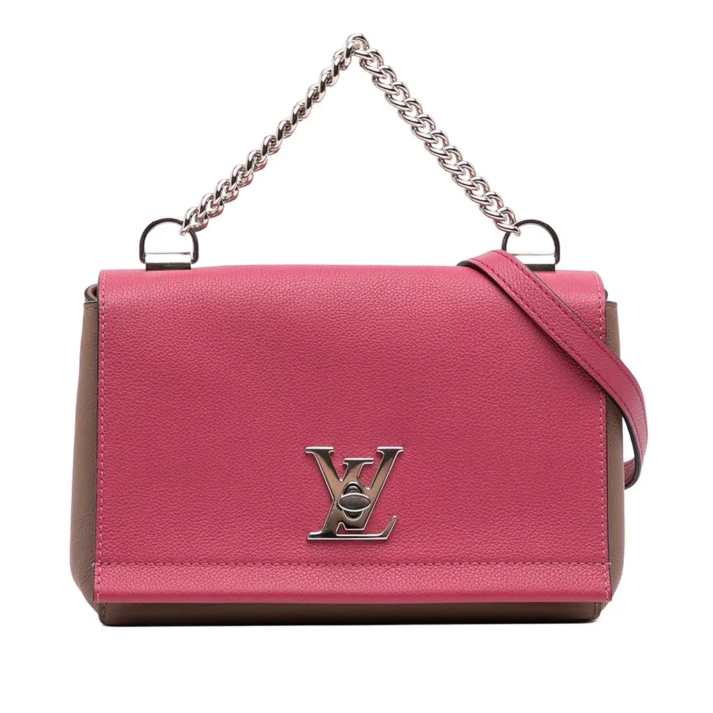 Louis Vuitton Bicolor Leather Lockme II BB Pink Leather Very good - Front View
