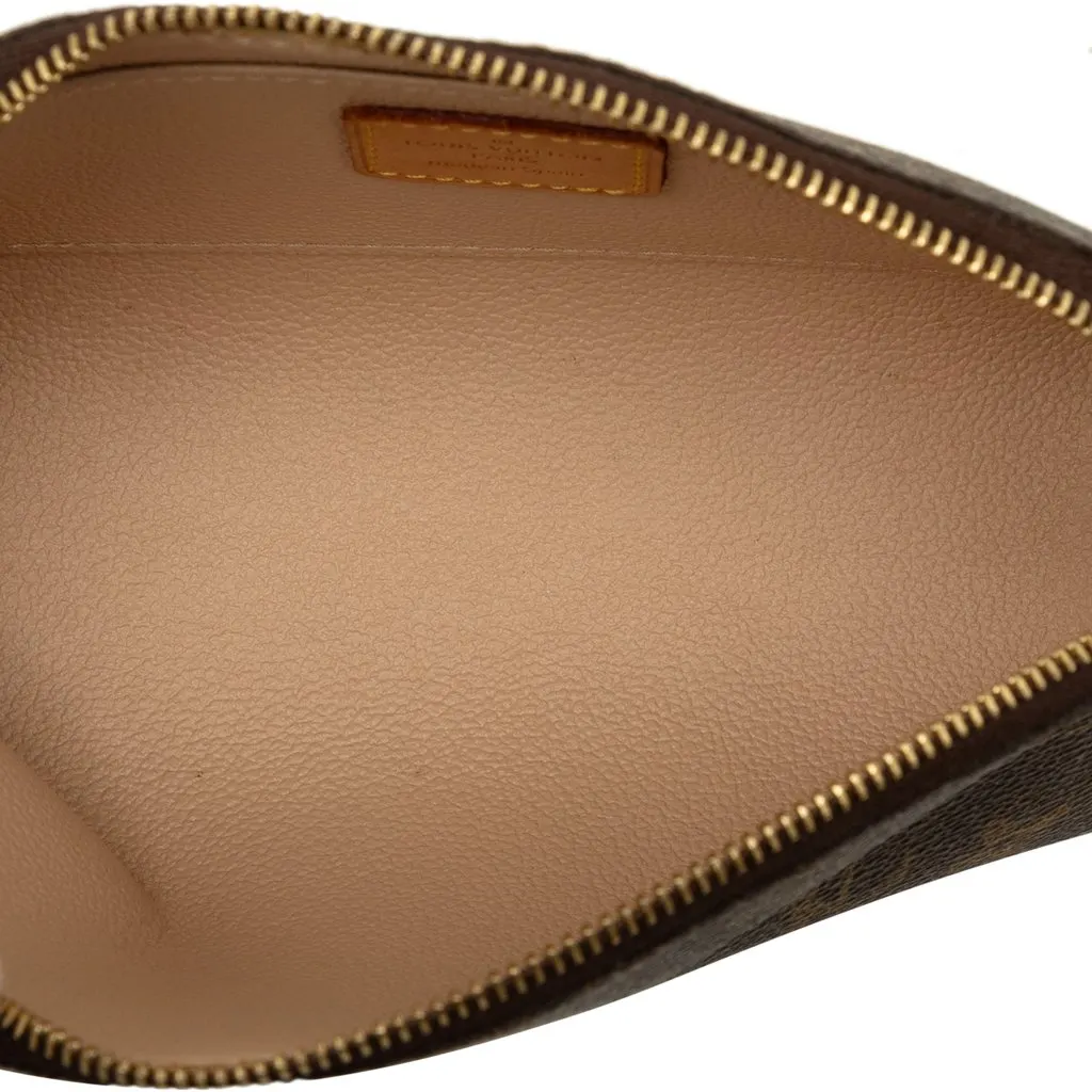Louis Vuitton Monogram Cosmetic Pouch PM Brown Canvas Very good - Model View
