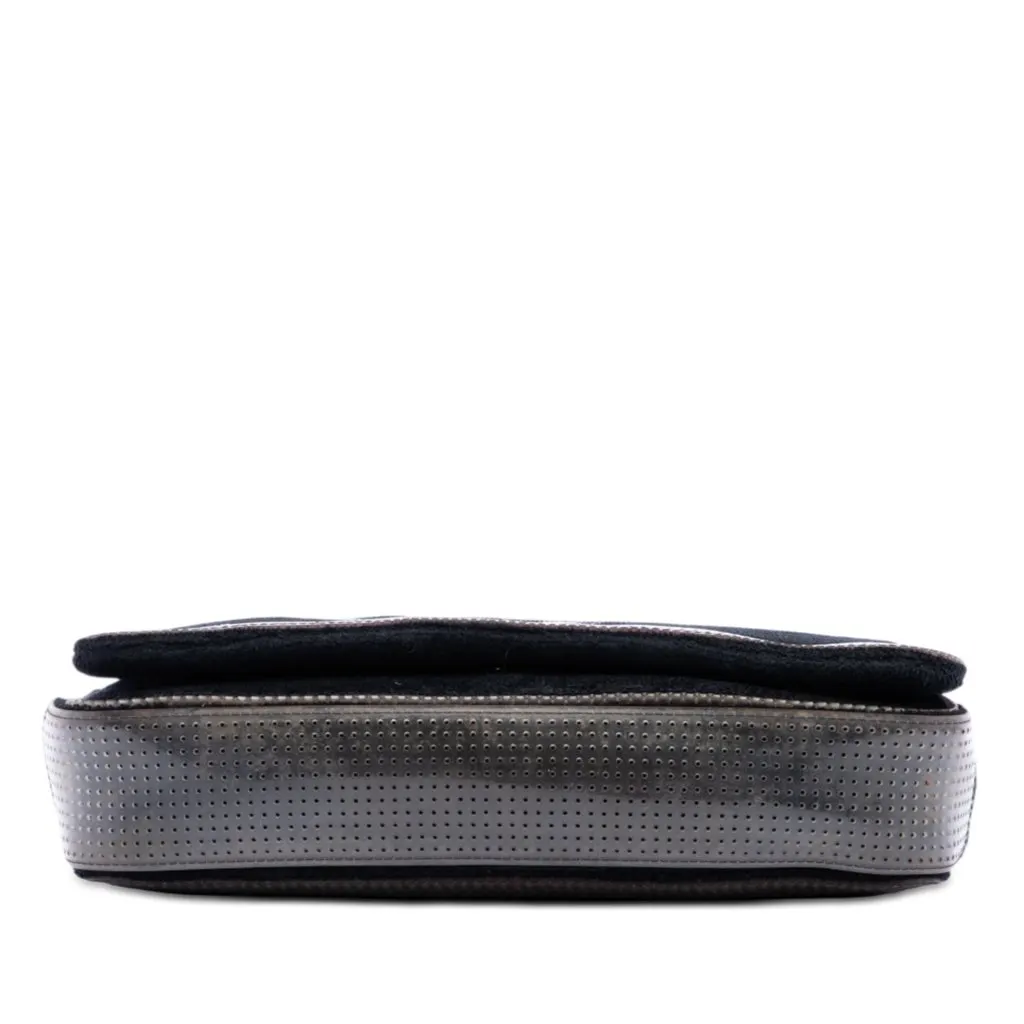 Chanel Terry Cloth CC Sport Line Shoulder Bag Black Very good - Inside View