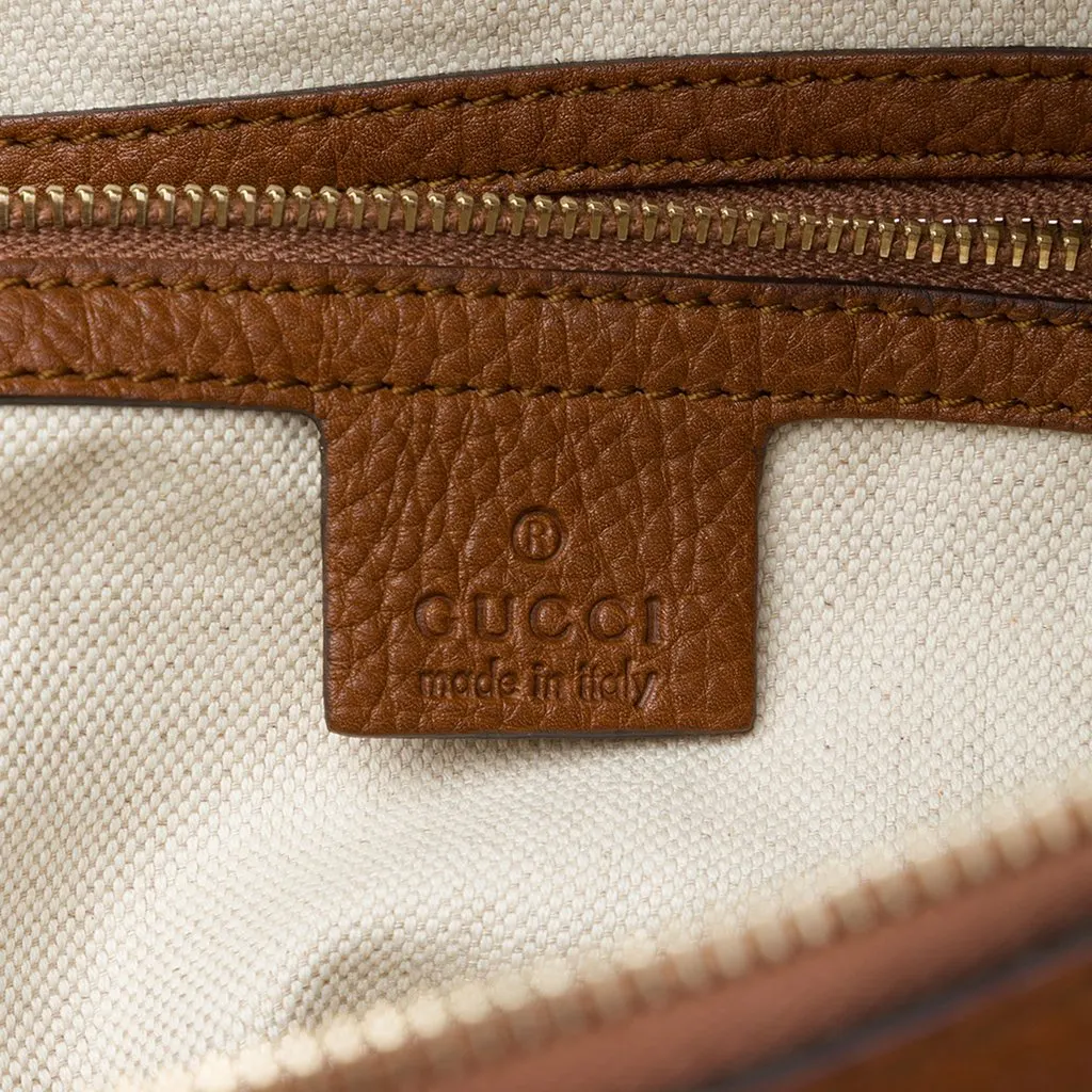 Gucci Medium GG Canvas Bella Shoulder Bag Beige Canvas Very good - Box View