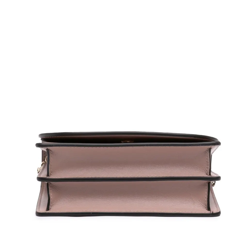 Valentino Calfskin VLogo Walk Chain Crossbody Brown Leather Very good - Inside View