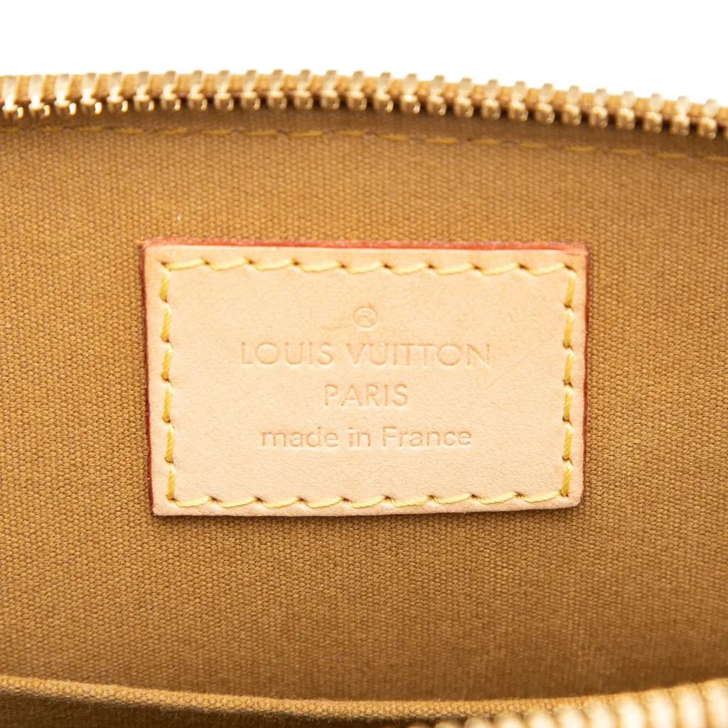Louis Vuitton Monogram Vernis Alma BB Green Leather Very good - Box View