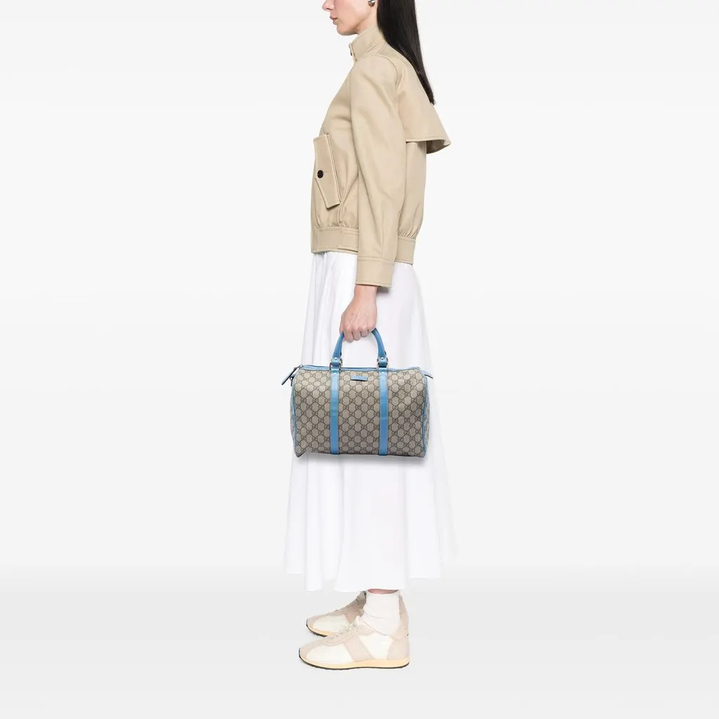 Gucci Medium GG Supreme Joy Boston Bag Beige Very good - Box View