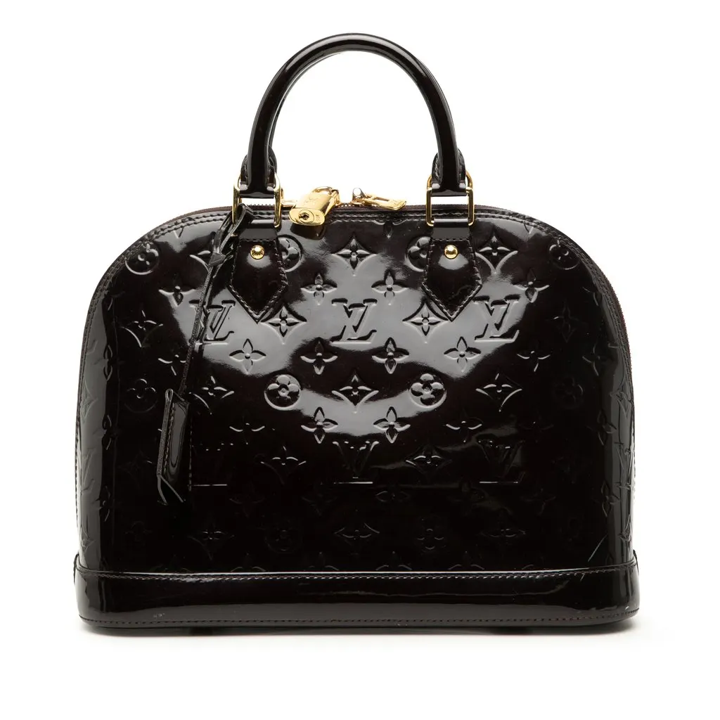 Louis Vuitton Monogram Vernis Alma PM Purple Leather Very good - Front View