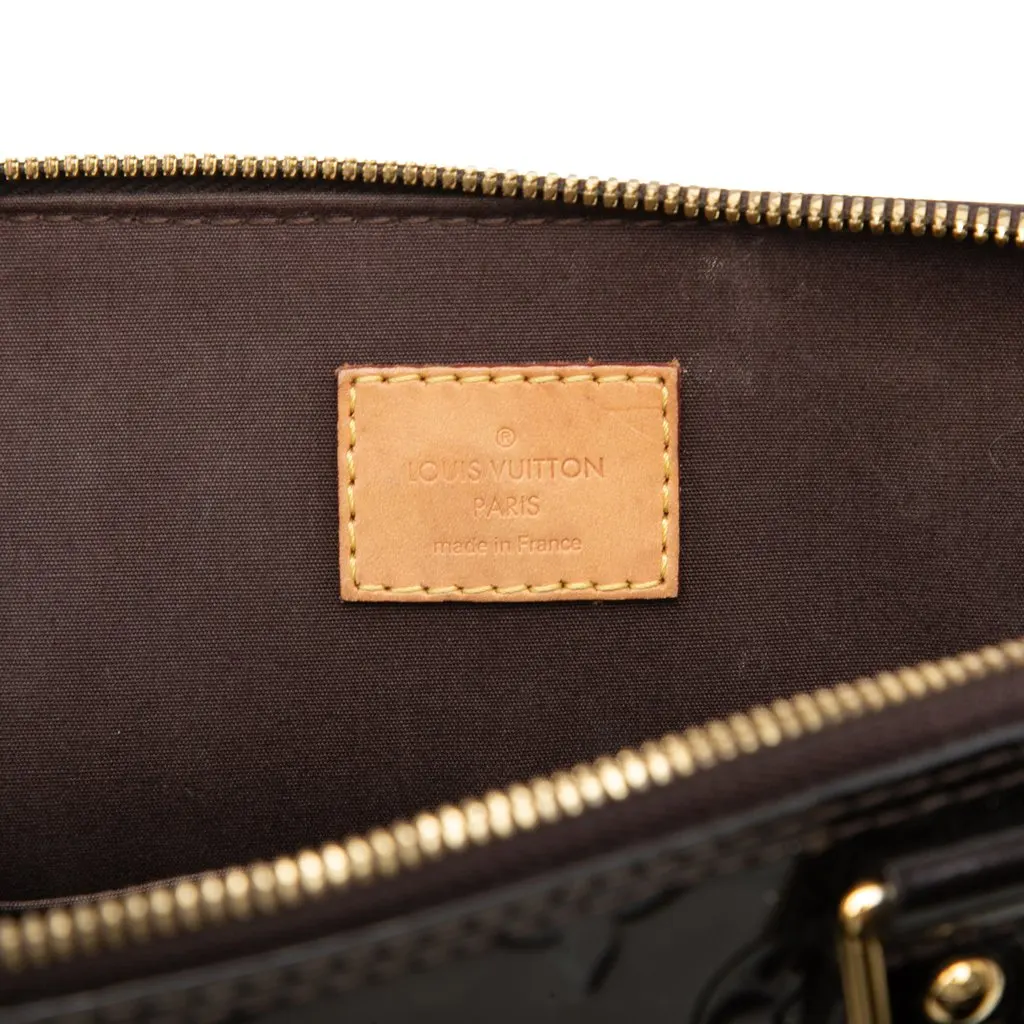 Louis Vuitton Monogram Vernis Alma PM Purple Leather Very good - Box View