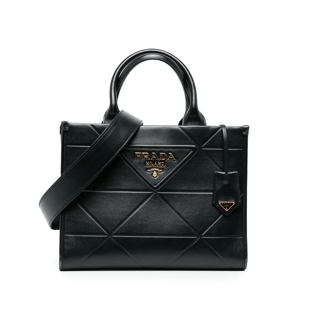Prada صغيرة Soft Calf Symbole حقيبة ساتشيل