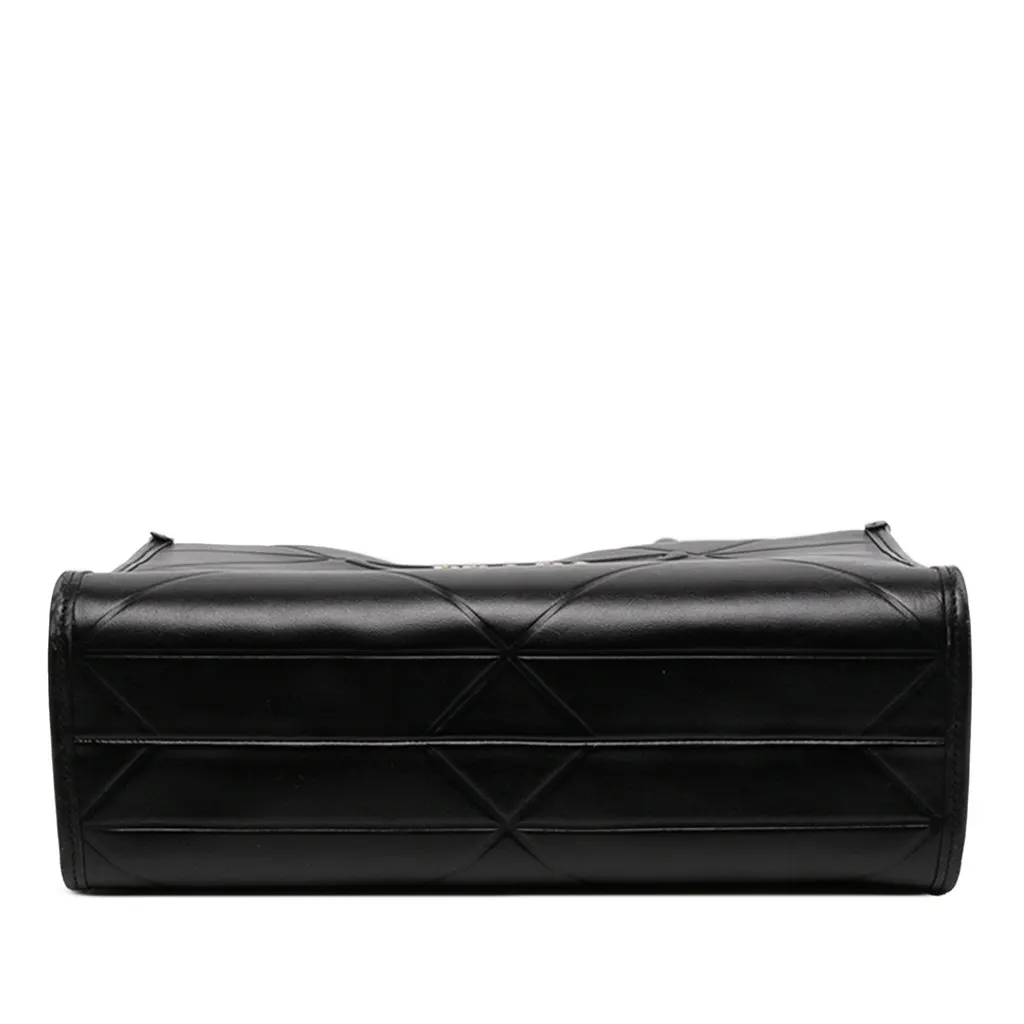 Prada Small Soft Calf Symbole Satchel Black Leather Very good - Inside View