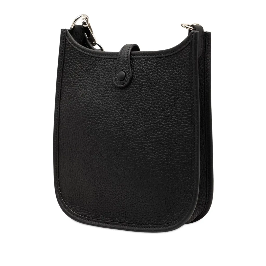 Hermès Clemence Evelyne 16 Amazone Black Leather Very good - Back View