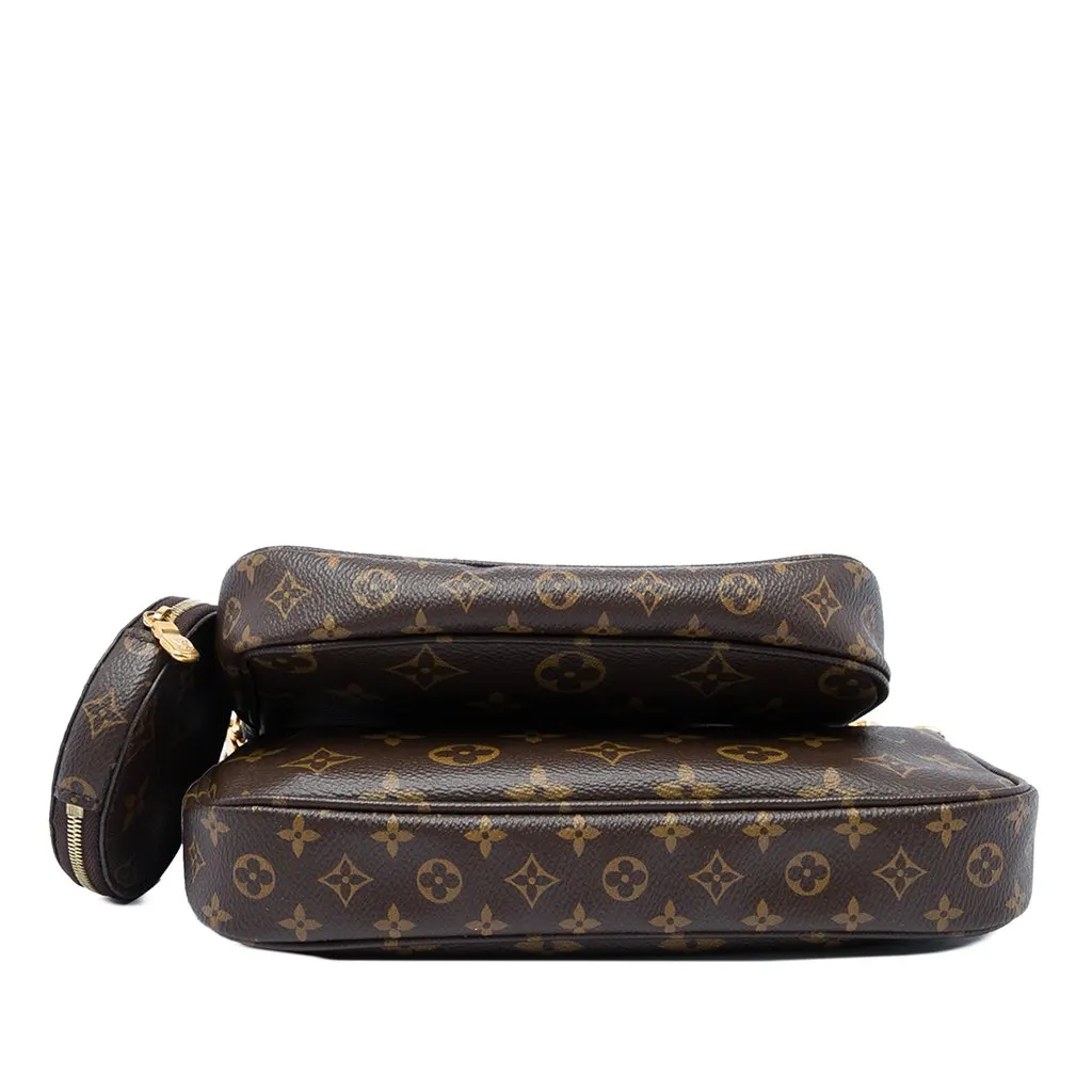 Louis Vuitton Monogram Multi Pochette Accessoires Brown Canvas Good - Inside View