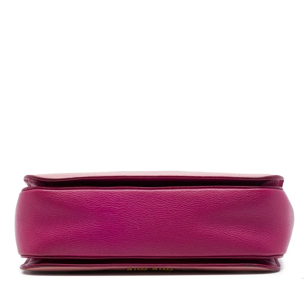 Miu Miu Bicolor Goatskin Madras Satchel Pink Leather Very good - Inside View