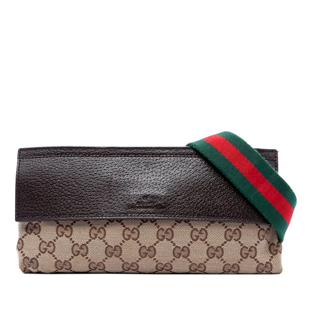 Gucci GG Canvas Web Crossbody Beige Very good - Inside View