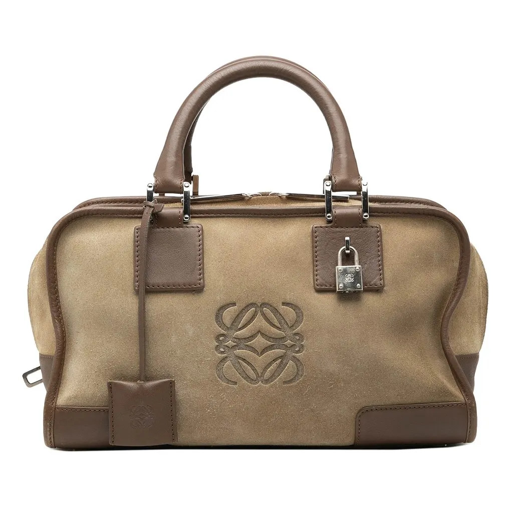 LOEWE Suede Amazona 28 Brown Leather Very good - Front View