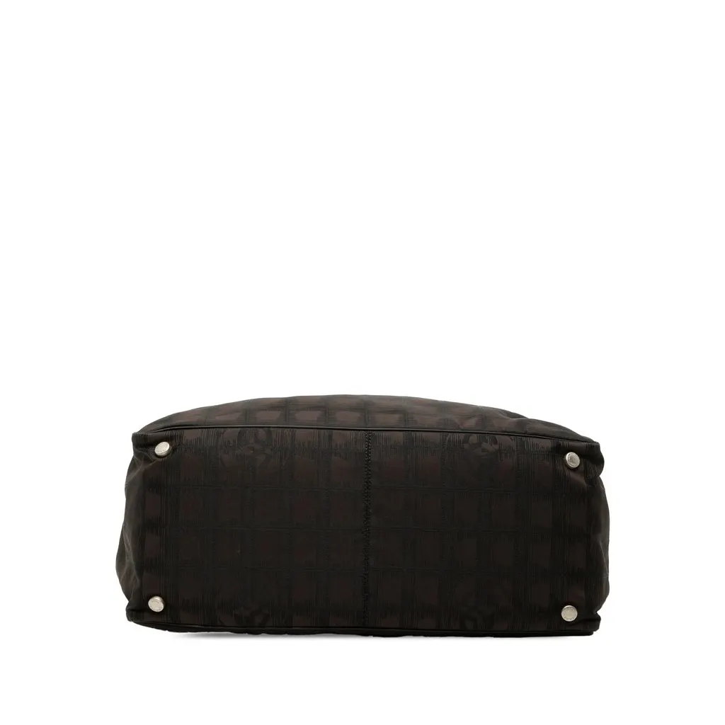 Chanel New Travel Line Nylon Tote Brown Very good - Inside View