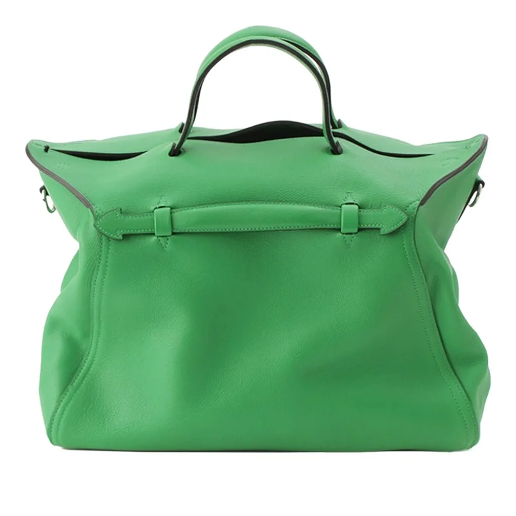 Hermès Evercolor Sac Oxer Top Handle Bag Green Leather Very good - Front View