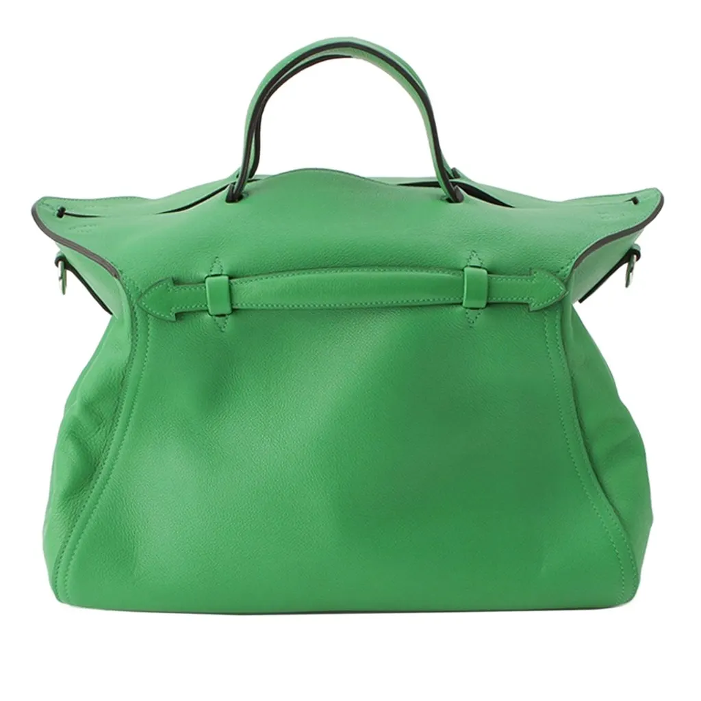 Hermès Evercolor Sac Oxer Top Handle Bag Green Leather Very good - Back View
