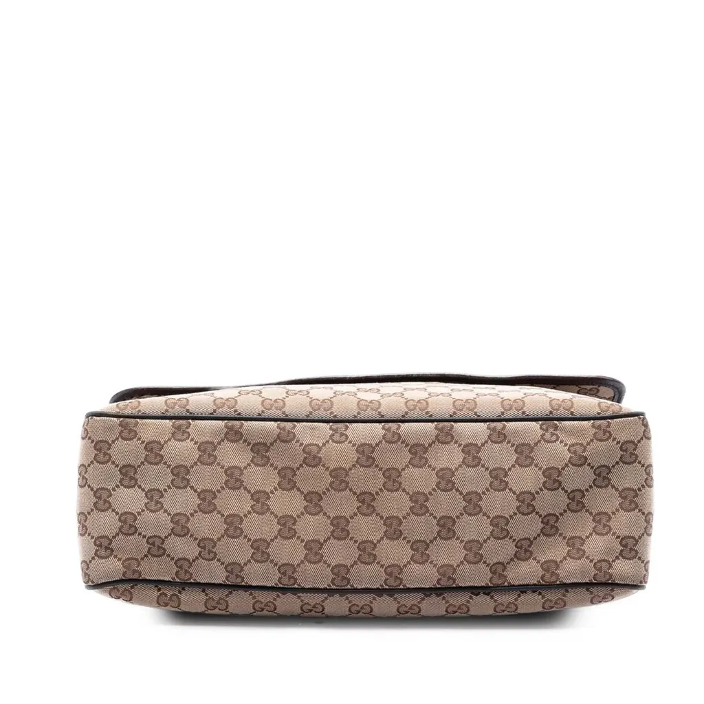 Gucci GG Canvas Flap Messenger Bag Beige Very good - Inside View